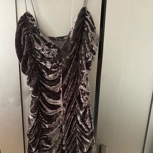 Velvet bodycon dress